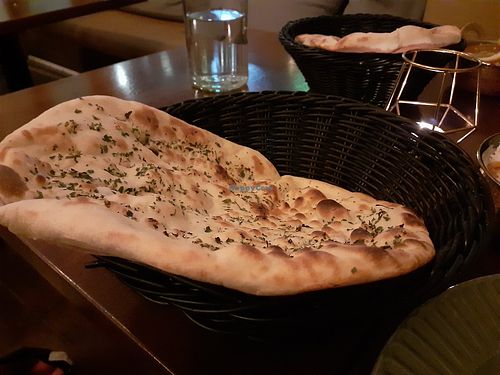 Vegan garlic naan at Masala Masala - Sveavägen in Stockholm