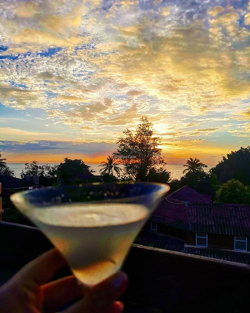 Lychee martini 🍸 at Barracuda in Koh Tao