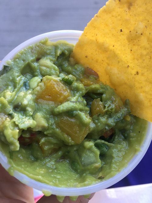 Mango 🥭 Guacamole 🥑  at El Barrio Burritos in Brooklyn