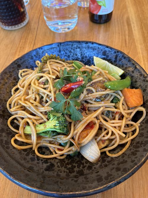 Spicy spaghetti   at Thai Thani in Docklands