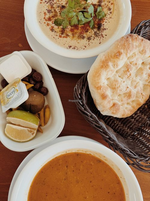 Hummus çorba & ezogelin çorba  at Heybe Çorba in Kyrenia