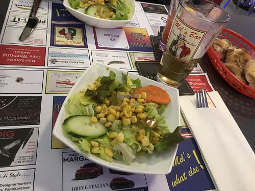 Menu salad at Mel's Bar & Diner in Basel