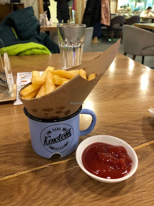 Tasty fries  at Koktem in Astana