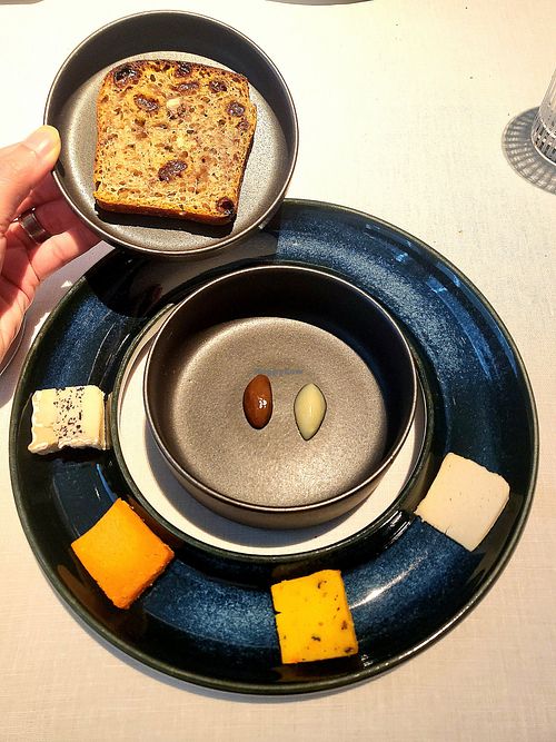 Vegan cheese at FARO in Tokyo