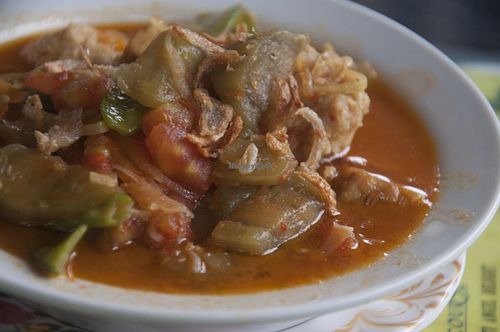 Eggplant Curry at Buddha Cafe in Samosir