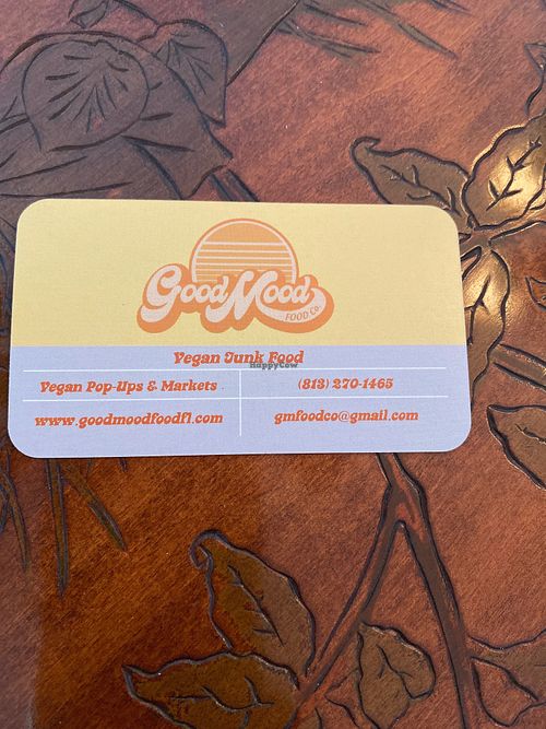 The info at Good Mood Food Co in Tampa