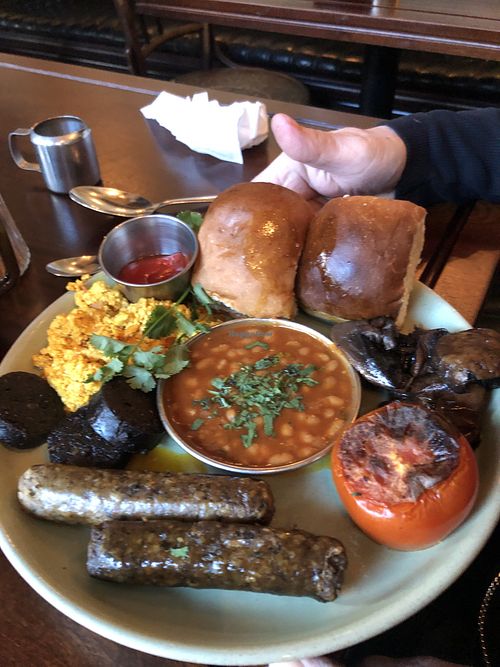 Vegan Full breakfast - Excellent! 👍👍  at Dishoom in East London