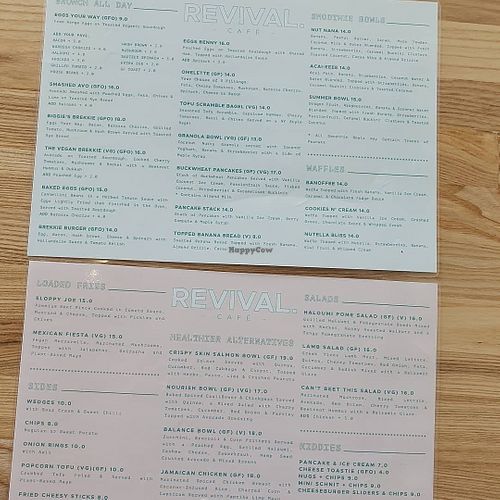 Revival Cafe Blakeview South Australia Restaurant HappyCow