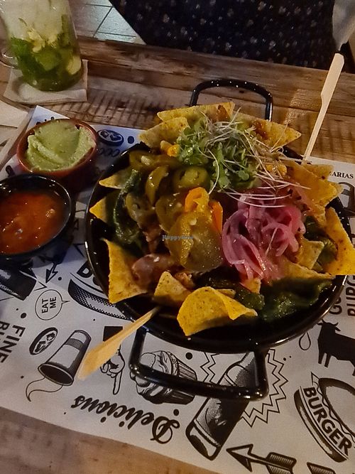 Pulled Vegan Nachos at Good Vibes in Gran Canaria