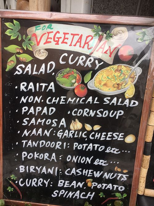 Outside signboard at Ponte Rosso in Nara