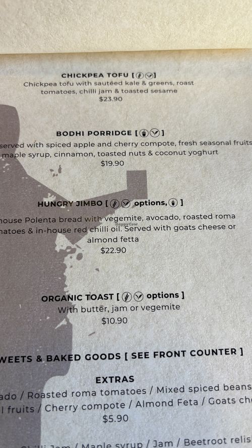 Menu March 2025 (1)  at Monk Bodhi Dharma in Balaclava