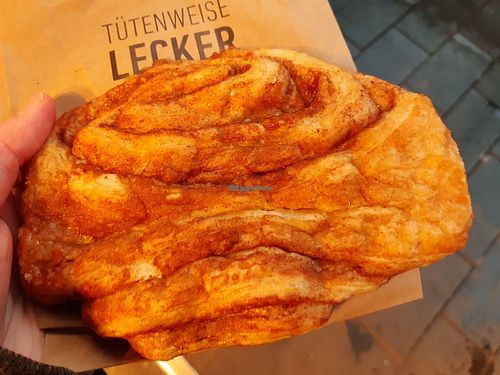 Franzbrötchen (German cinnamon bun) at Kamps in Mannheim