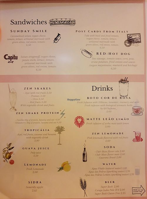 Menu 3 at Zen Wonderland in Sintra