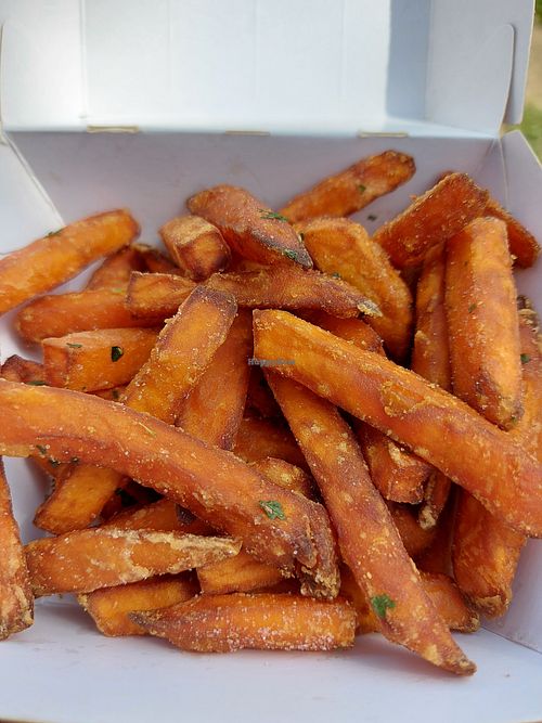 Sweet potato fries at Zen Wonderland in Sintra
