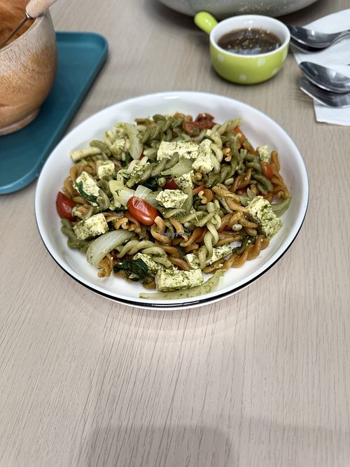 Pesto pasta  at Hidden Forest Hideout in Bangkok