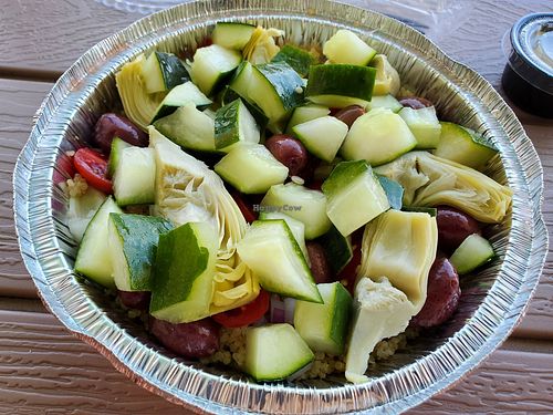 Mediterranean Quinoa Bowl (no cheese) at JoGee's Juice Bar in Rock Springs