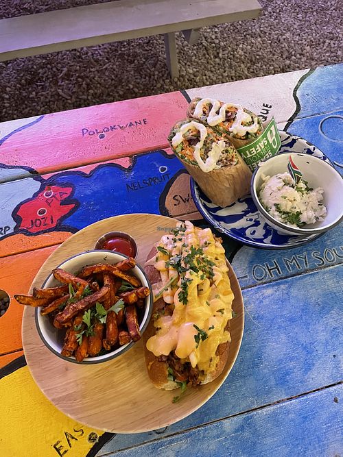 
Grilled Vicken & Friendly Bacon Ranch Wrap and Gatsby  at Oh My Soul in Charlotte