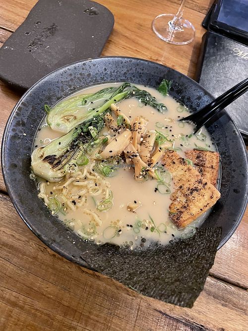 Cashew ramen  at i like ramen in Mermaid Beach