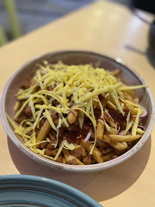 Poutine at Vegan Beats in St Petersburg