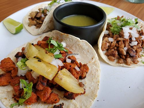 Taco special at Herbivoro in Cancun