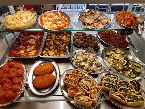 The menu showcased  at Le VegDelizie in Cagliari