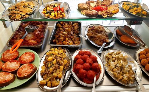 The menu exposed  at Le VegDelizie in Cagliari