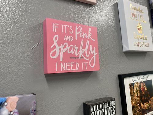 Wall decorations  at Mmmm Delicious Cupcakes in New Port Richey