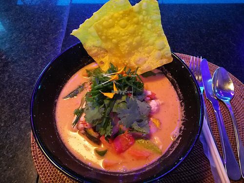 Vegan Laksa at Fisherman's House in Koh Samui