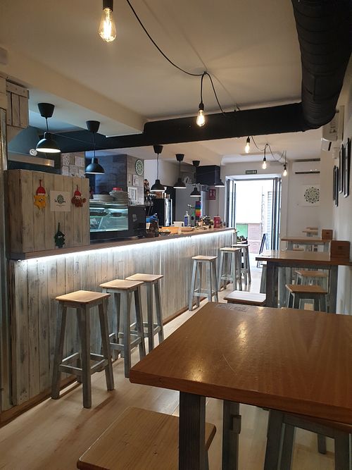 Inside at La Vegana Taperia in Malaga