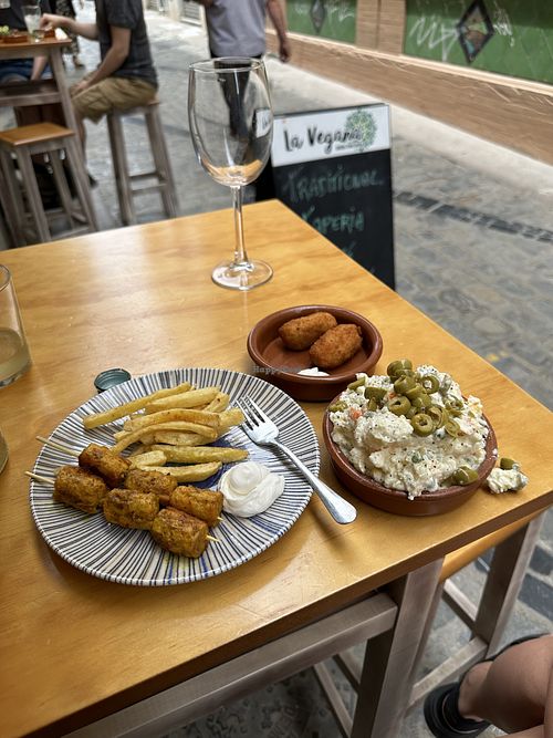   at La Vegana Taperia in Malaga