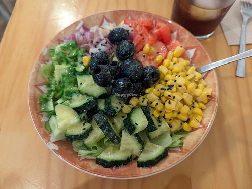 Salad at La Vegana Taperia in Malaga
