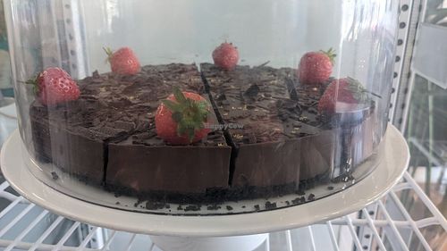 Chocolate torte at Plantside in Wellington