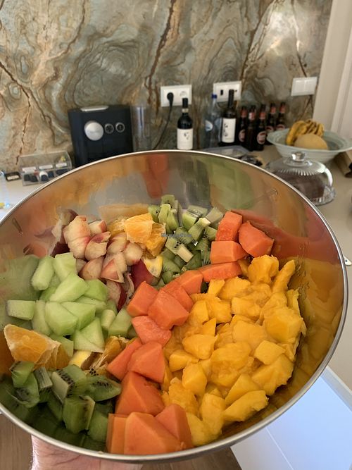 Process in the making in our big kitchen  at Vegans by the Sea - Country Houses in Santiago Do Cacem