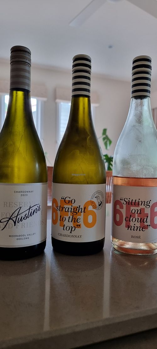 A small selection of delicious wine from Austin's Wines at Austin's Wines in Sutherlands Creek
