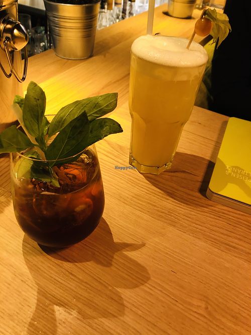 Vegan cocktails at Hans im Glück in Basel