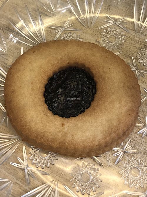 Vegan raspberry jam biscuit  at Liberty in Trieste