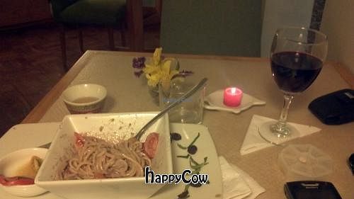 Olive Linguine at AlmaZen in Lima