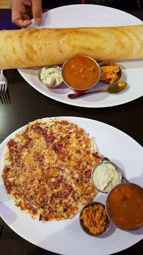 Masala dosa and onion tomato utapum at Kalpakavadi in York