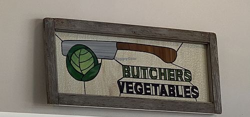 Sign  at The Butchers Vegetables in Muscatine