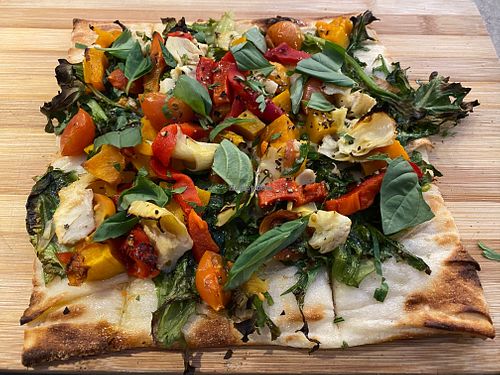 Vegan Mama Pizza (made by Slice Girls West) at Lickety Split in Footscray