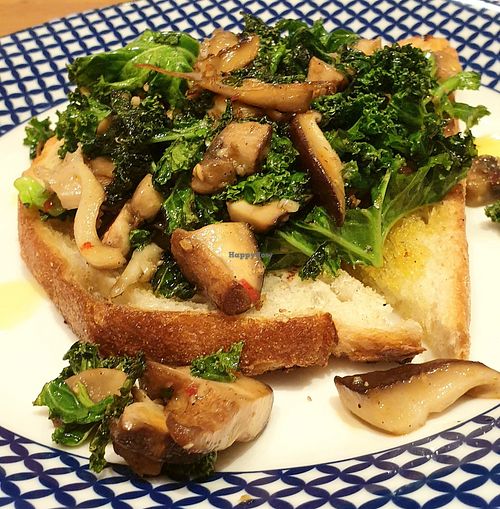 Mushroom and kale bruschetta at Carluccio's - Brindleyplace in Birmingham