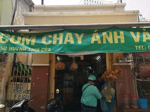 Banner at Lucky's Vegetarian in Ho Chi Minh City