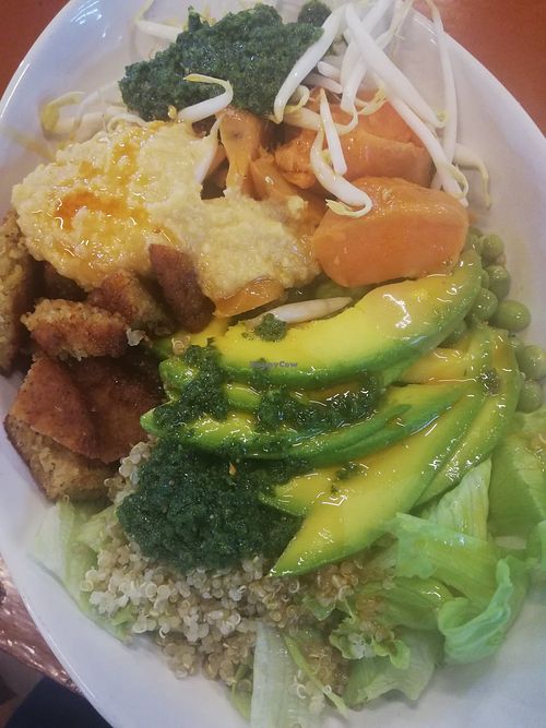 Falafel, quinoa, hummus at Salad Bowl - Food Stall in Koh Phangan