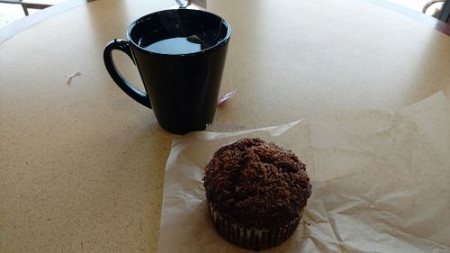 Earl Grey and Vegan muffin at Good Foods Market and Cafe in Lexington