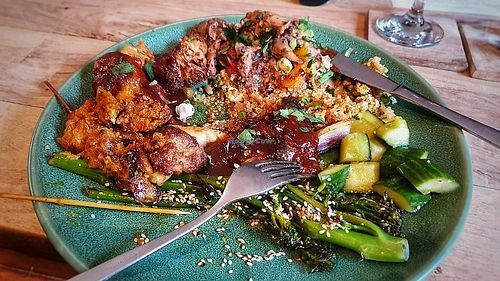 Shanghai Nights (Already eaten quite a lot of it, and this was just half of the meal) at The Brook in Wallington