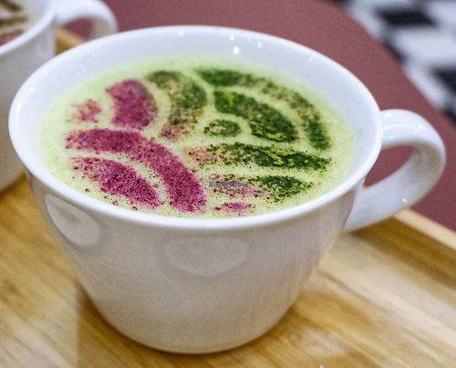 Matcha Latte at La Maison du Mochi - Turenne in Paris