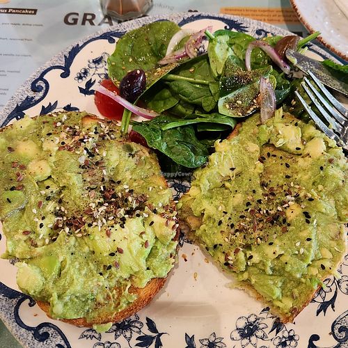 Vegan Avocado on Toast at Grandma's in Townsville