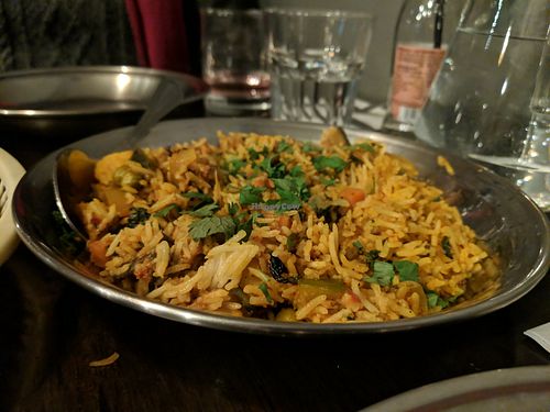 Biryani gorgeously spiced. at Jinnah Bistro in Shipley