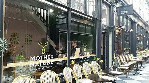 Outside at Mother Nature in Cardiff