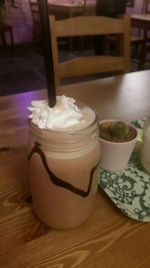 Chocolate milkshake at Mother Nature in Cardiff